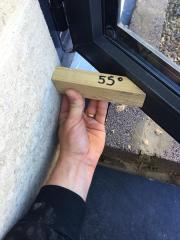 Make your own doorstop angle templates