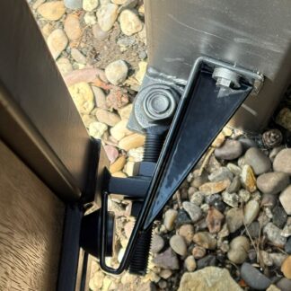 72° Doorstop used on gate : Doorstopworld Ltd : Southport. UK